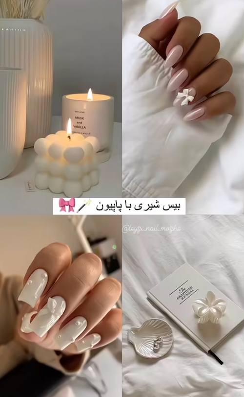 طرح ناخن‌های ترندی با رنگ سال