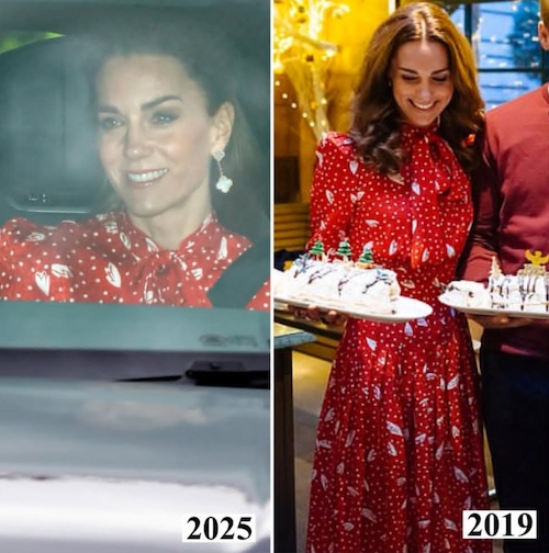 پیراهن قرمز کیت میدلتون