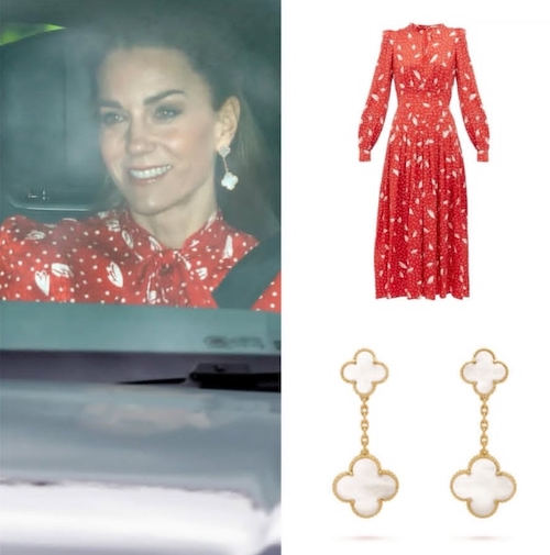 پیراهن قرمز کیت میدلتون