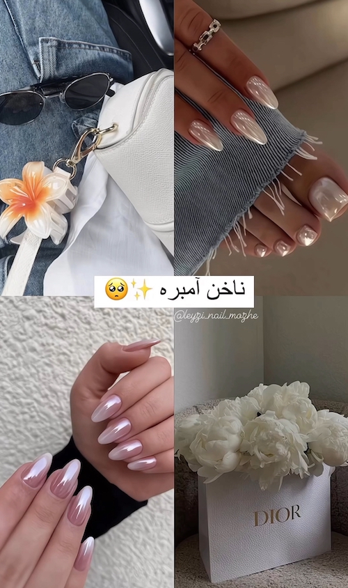 طرح ناخن‌های ترندی با رنگ سال