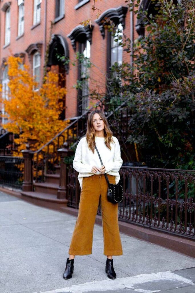 استایل زمستانی با شلوار مخمل