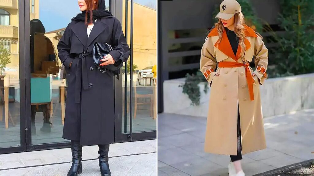 ترنچ کت بلند و خاص زنانه