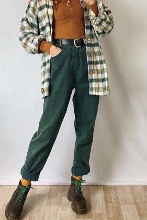 استایل زمستانی با شلوار مخمل