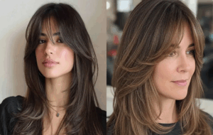 15 تصویری که ثابت می‌کنند چتری موی پرده‌ای به همه خانم‌ها می‌آید!