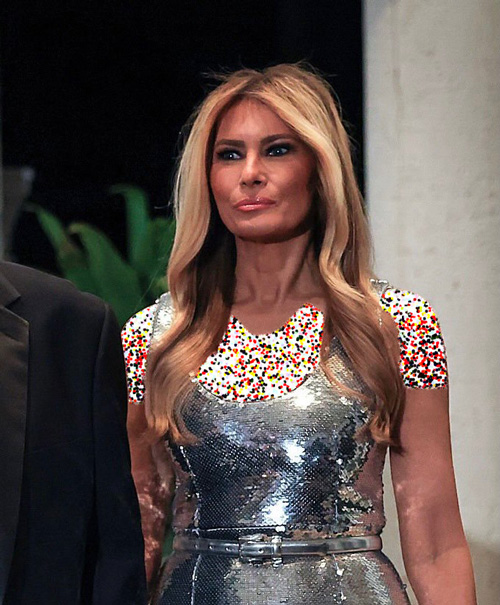 ملانیا ترامپ در مهمانی سال نو