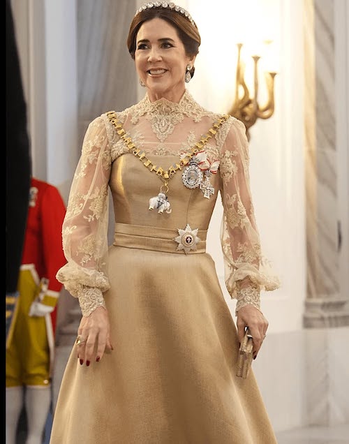 ملکه مری دانمارک در مهمانی سال نو