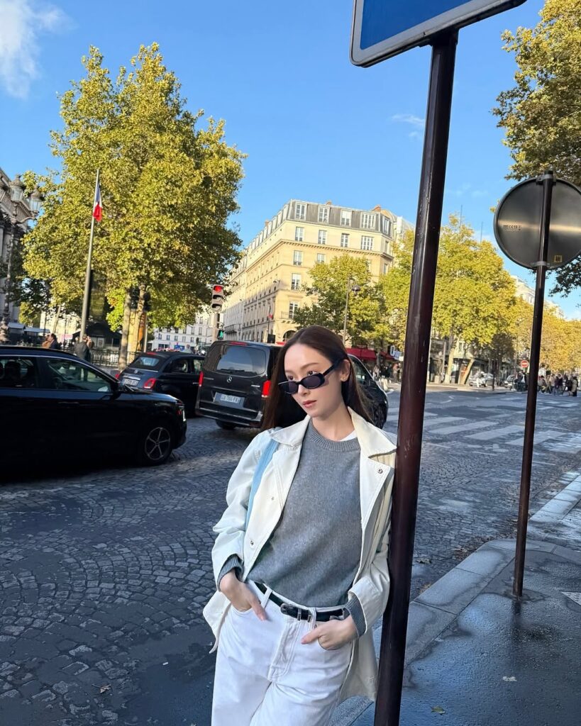 استایل با شلوار جین سفید