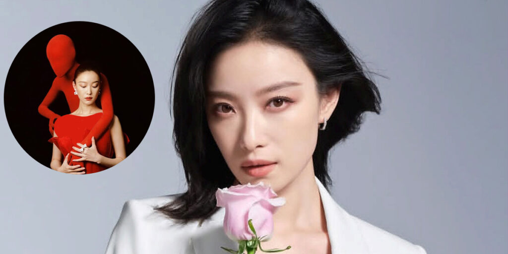 بازیگر مشهور چینی با پیراهنی عجیب و غریب روی فرش قرمز آمد!