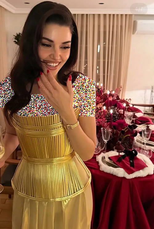 هانده ارچل در مهمانی سال نو