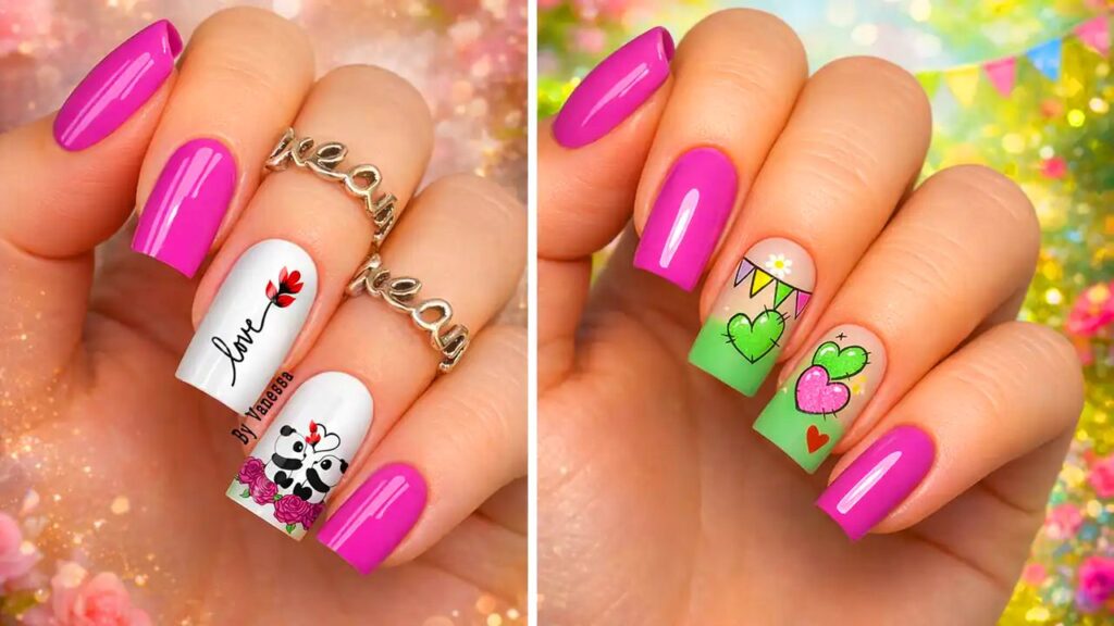 14 طرح ناخن فانتزی برای خانم‌هایی که می‌خواهند ملوس و بامزه باشند