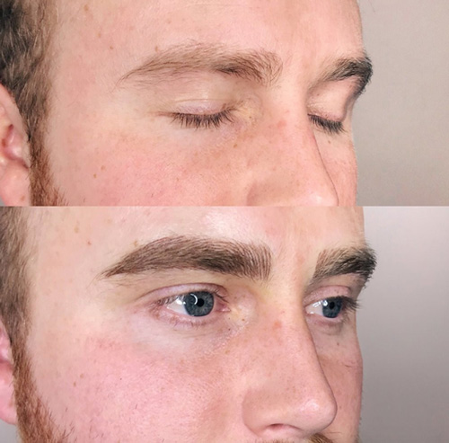 تراشیدن مژه مردان