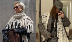شال و روسری‌ها روی سرشانه؛ ترند جدیدی که استایل‌های خارق‌العاده می‌سازد