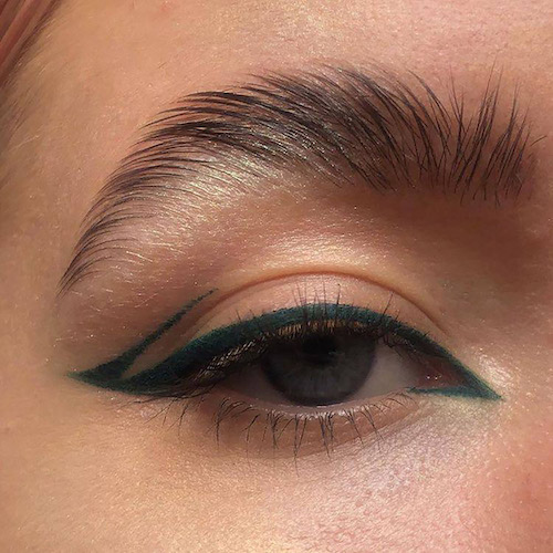 خط چشم رنگ سبز