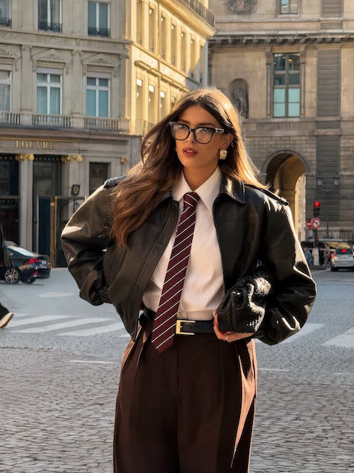 استایل زمستانی با چرم