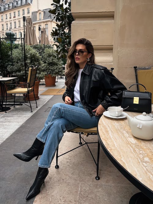 استایل زمستانی با چرم