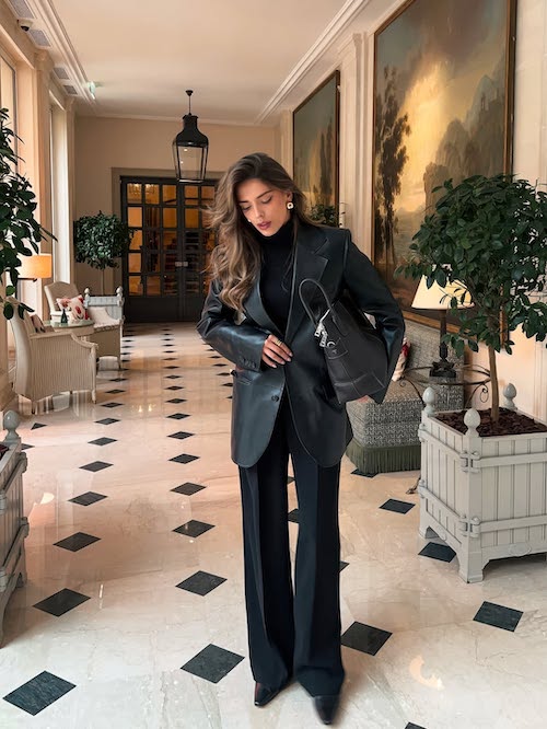 استایل زمستانی با چرم