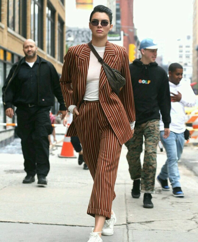 راه‌راه در استایل سلبریتی‌ها