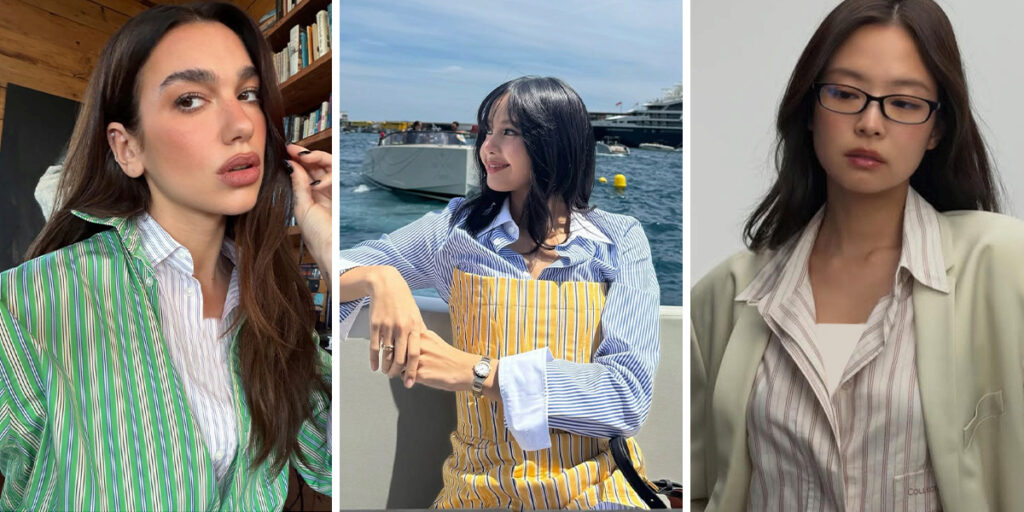 وقتی لباس‌های راه‌راه استایل ساده سلبریتی‌ها را زیر و رو می‌کنند؛ شما هم یاد بگیرید