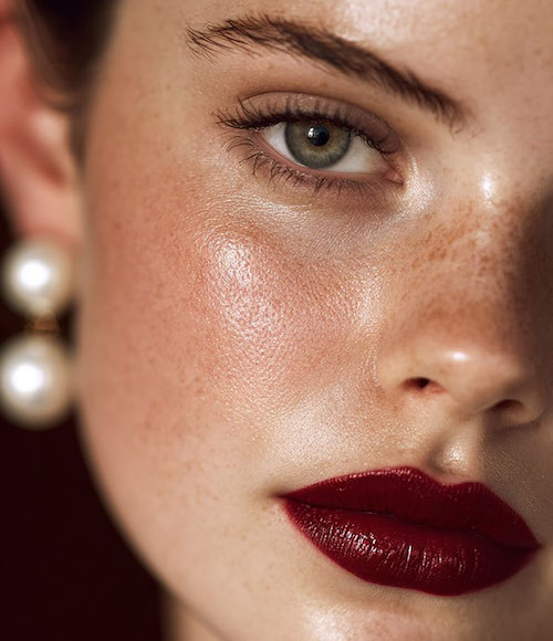 ایده میکاپ با رژ قرمز