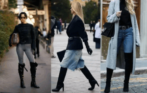 10 استایل با بوت بلند مشکی که شما را به یک «دلبر» تمام عیار در خیابان‌ها بدل می‌کند!