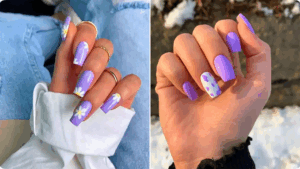 15 مدل طراحی ناخن یاسی که هم ملوس باشید و هم شیک