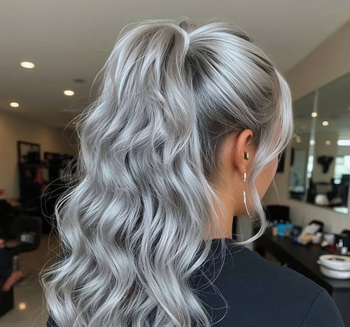 رنگ‌مو نقره ای خاص