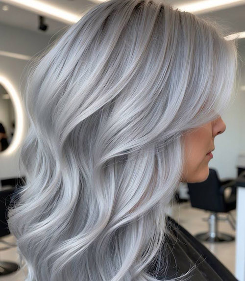 رنگ‌مو نقره ای خاص