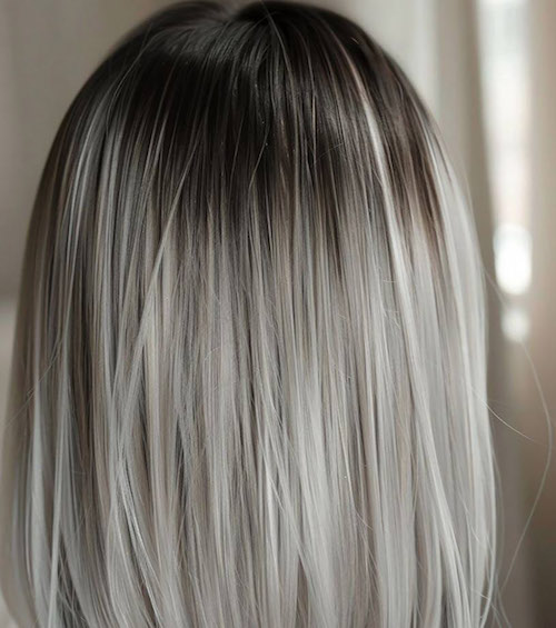 رنگ‌مو نقره ای خاص