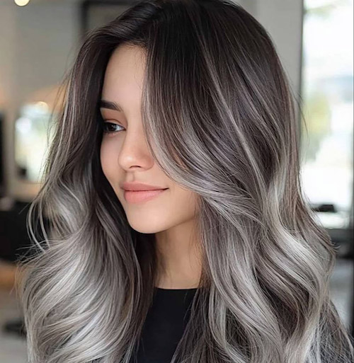 رنگ‌مو نقره ای خاص