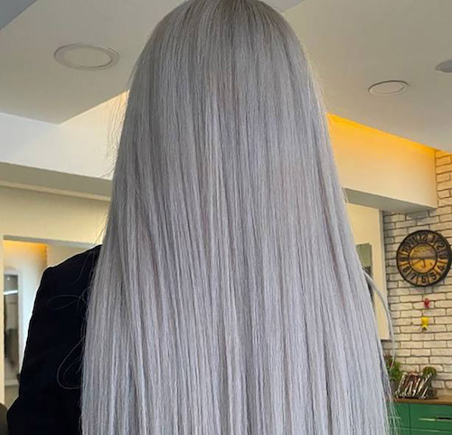 رنگ‌مو نقره ای خاص