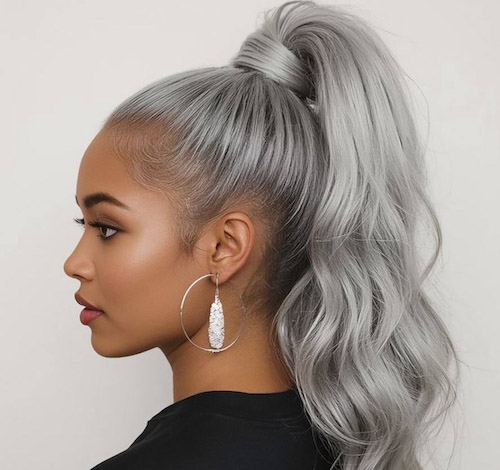 رنگ‌مو نقره ای خاص