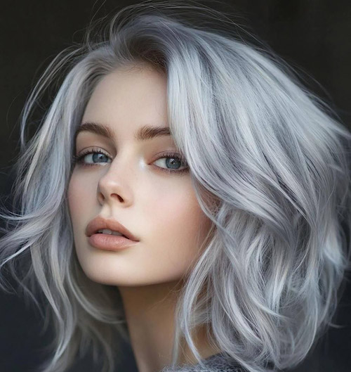 رنگ‌مو نقره ای خاص