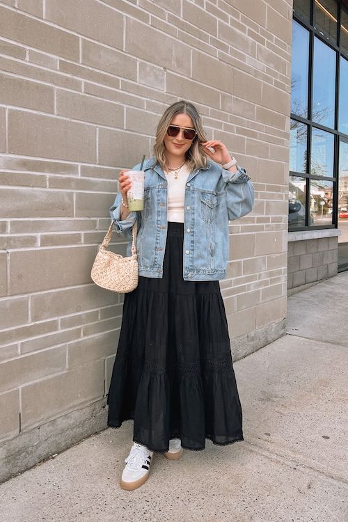 استایل بهاری با دامن