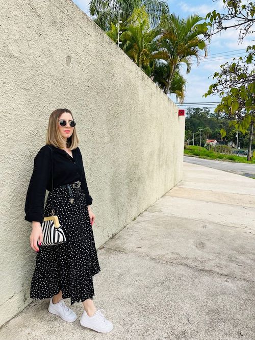 استایل بهاری با دامن