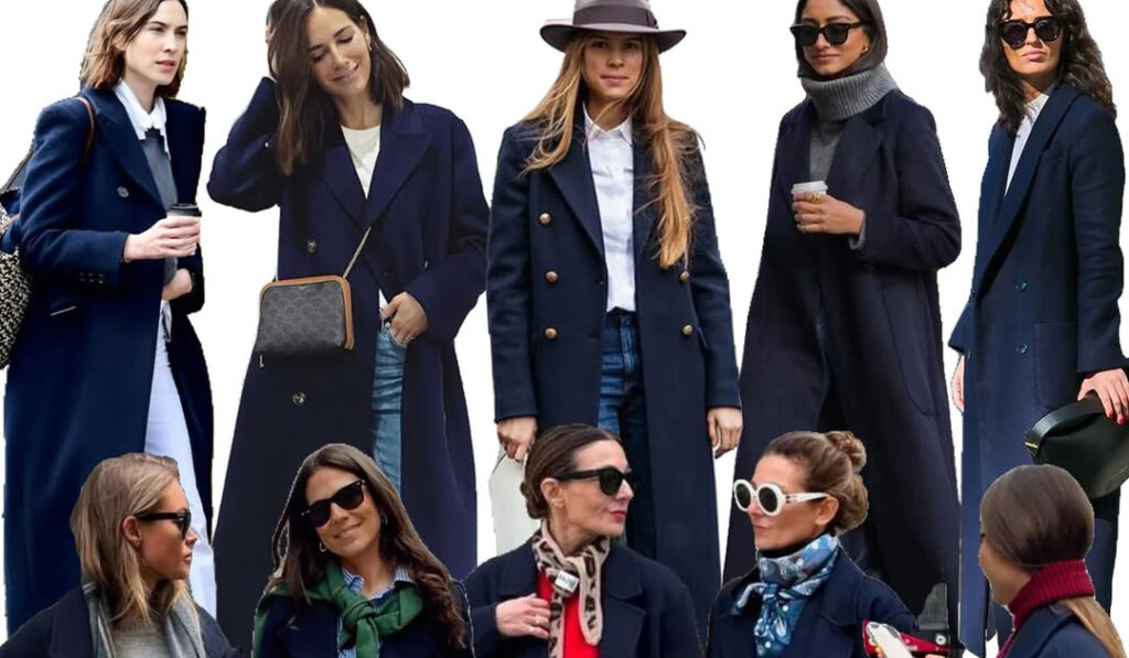مینیمال، لوکس، همیشه شیک؛ 8 ترکیب با پالتوی سرمه‌ای که زمستانتان را متحول می‌کند