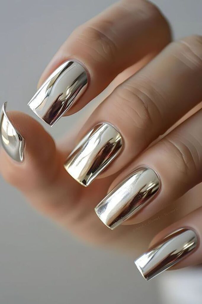 طرح ناخن کرومی