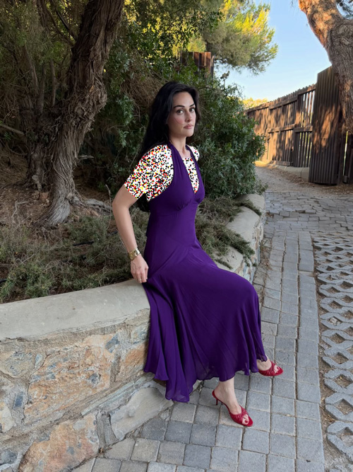 پیراهن بنفش اسرا بیلگیچ