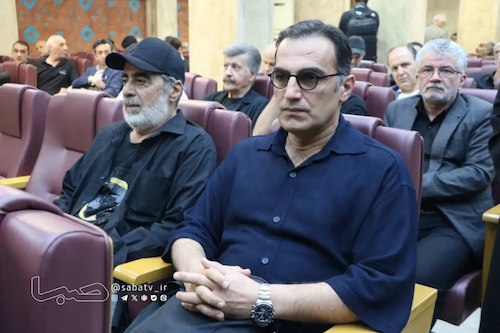 بازیگران در مراسم ترحیم بهروز رضوی