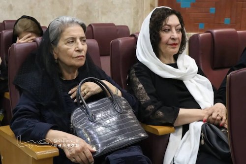 بازیگران در مراسم ترحیم بهروز رضوی