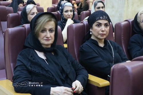 بازیگران در مراسم ترحیم بهروز رضوی
