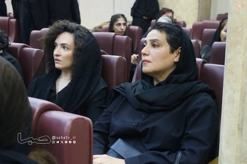 بازیگران در مراسم ترحیم بهروز رضوی