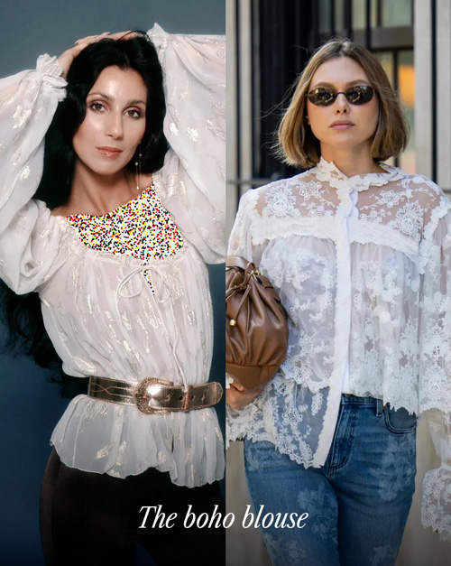 بلوزهای وینتیج دهه ۶۰