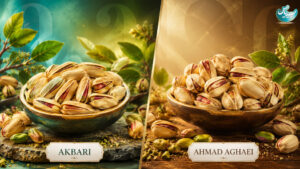 ۵ تفاوت مهم پسته اکبری و احمدآقایی؛پسته احمد آقایی بهتره یا اکبری؟