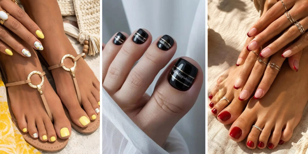 ۲۰ طرح ناخن پای ظریف و متفاوت که پدیکور را جذاب‌تر می‌کنند