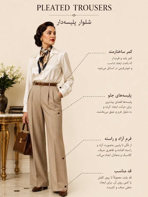 شلوار کلاسیک زنانه