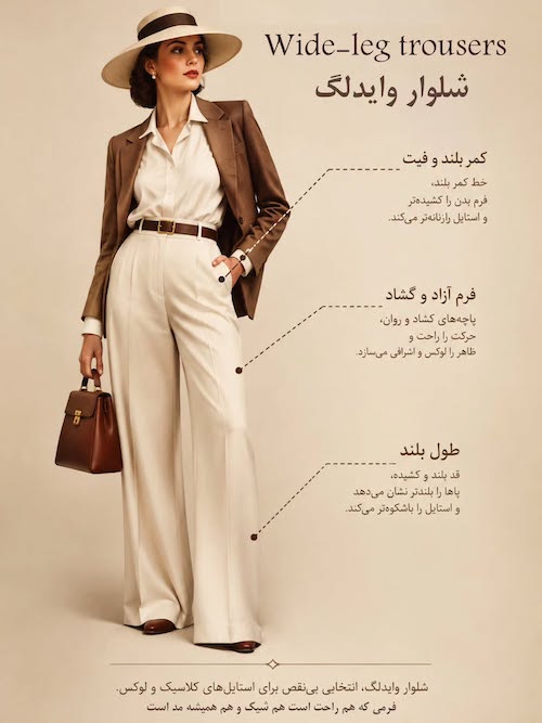 شلوار کلاسیک زنانه