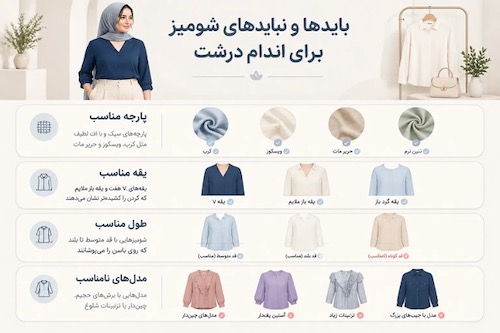 راهنمای انتخاب شومیز