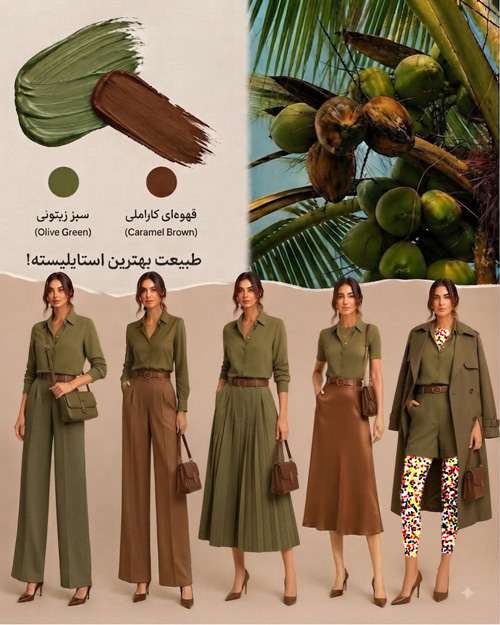 رنگ طبیعت در استایل