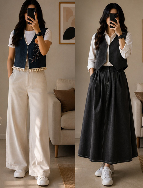 استایل تابستانی با ژیله زنانه
