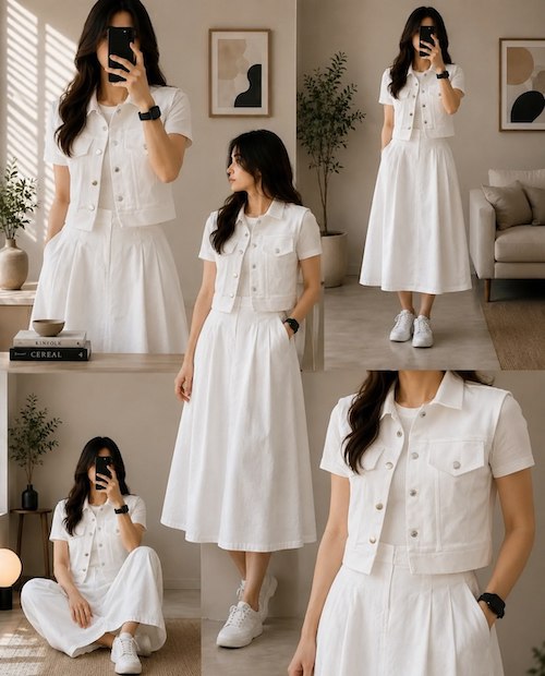 استایل تابستانی با ژیله زنانه